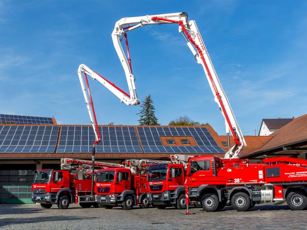 Fuhrpark von Wiesheu & Wolf Betonpumpendienst